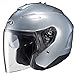 HJC IS-33 II Open-Face Motorcycle Helmet (Silver, Medium)