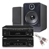 Denon D-F107DAB (Black) micro separates CD (inc front iPod compatible USB input) / DAB receiver  + Q Acoustics 2020 speakers (Graphite) + 2 x 5m QED Original speaker cable with 4mm plugs. 2 Year Guarantee.