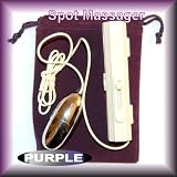 GT PURPLE Velveteen Pouch Powerful Wire Type Silver Bullet Spot Style Back, Scalp, Body Battery Massager