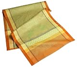 Garnier Thiebaut Isaphire Cotton 22-inch by-59-inch Table Runner, Cuivre
