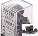 Chessex Lustrous Black 7 piece dice set