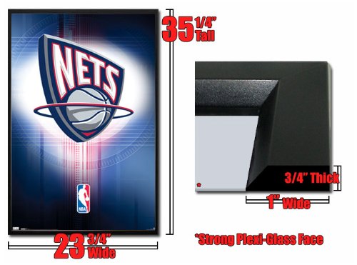 Framed New Jersey Nets Poster Team Logo Nba Fr 1154