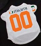 Miami Hurricanes Premium Pet Football Jersey (Large)