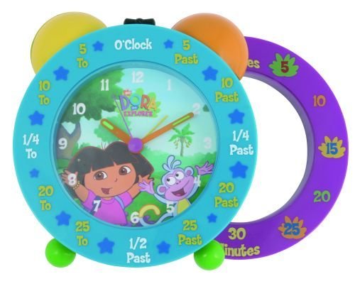 Childrens Toyshop  Kitchen & Housewares : Dora the Explorer Time Teaching Alarm Clock