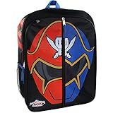 Power Rangers Boy's 16 inch Backpack - Red/Blue Ranger Helmet [並行輸入品]