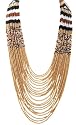 Josefina De Alba - Multi-Colored Multi-Strand Navajo Design Seed Bead Necklace, 34''