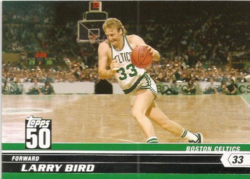 2007-08 (2008) Topps 50th Anniversary Limited Edition # 20 Larry Bird / Boston Celtics / NBA Basketball Trading Cards in a Protective Screw Down Display Case
