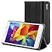 Samsung Galaxy Tab 4 8.0 Case - Poetic Samsung Galaxy Tab 4 8.0 Case [SlimBook Series] - [SlimFit] [Professional] PU Leather Slim Folio Case for Samsung Galaxy Tab 4 8.0 Black (3 Year Manufacturer Warranty From Poetic)