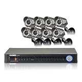 Lorex LH1361001C8B Eco2 Security Camera System with 8 Super+ Resolution Cameras (Black)