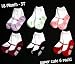 Ema Jane - 6 Set of 18 Month to 3T Girl Socks, Similar to Mary Jane Trumpette Socks
