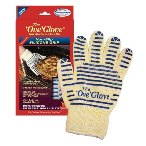 New Improved Original 'Ove' Glove Hot Surface Handler with Non-slip Silicone Grip