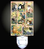 Review Decoration Sensation  / Cats and Flower Garden Decorative Night Light