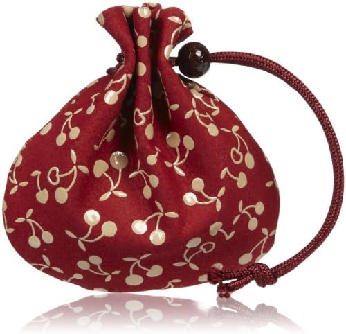Inden Mini Drawstring Bag-Red/Beige
