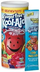 Kool-Aid Sugar Free Tropical Punch Soft Drink Mix, 1.53-Ounce Canisters (Pack of 6)