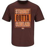 Cleveland Browns Fans. Straight Outta Cleveland Brown T Shirt (Sm-5X)