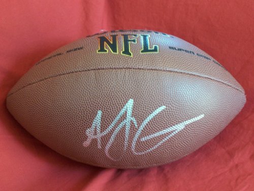 A.J. Green Autographed NFL Wilson Composite Football, Cincinnati Bengals, Georgia Bulldogs, Proof Photo of AJ Signing for Us.