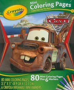 Crayola 04-5056 - Cars - 80 Mini Blätter zum Ausmalen