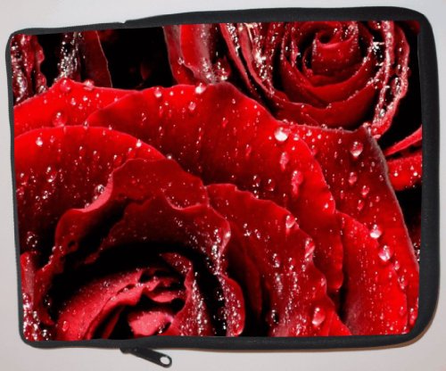 Red Roses Laptop Sleeve - Note Book sleeve - iPad sleeve - can be used for for Fujitsu, Kindle, Samsung, Dell, Acer, ASUS Eee PC, Gateway, HP, Sony, Compaq, IBM, Mac, Sharp, Toshiba models - Unisex - Ideal gift for all occassions!