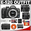 Olympus Evolt E-520 Digital SLR Camera Body with Olympus Zuiko 14-42mm f/3.5-5.6 Digital Zoom Lens + Olympus Zuiko 40-150mm f/4.0-5.6 Digital Zoom Lens + 4GB CF Memory Card + BLM-1 Battery + Case + Cameta Bonus Accessory Kit