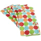 DII Microfiber Terry Printed Juicy Dots Dishtowel, Set of 4