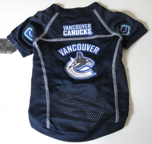 Vancouver Canucks dog pet SM jersey NHL mesh 8-15lbs