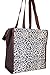 J Garden Gold Leopard Canvas Travel Tote Bag with Coin Purse 12-inch