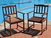 2 Eco Friendly Outdoor Patio Dining Chairs