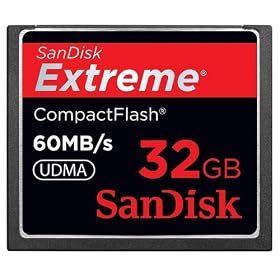 SanDisk Extreme Compact Flash 32GB CF Card Flash Memory 60MB/s SDCFX-032G - Bulk Package