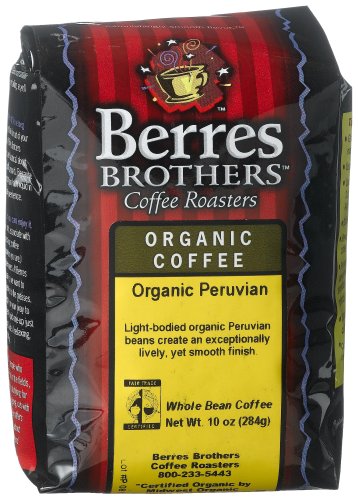 Berres Brothers Coffee Roasters Organic Peruvian Coffee, Whole Bean, 10-Ounce Bags (Pack... by Berres Brothers Coffee Roasters