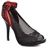 Iron Fist Meshed Up Heel - Black