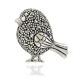 Sterling Silver Marcasite Bird Pin