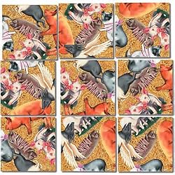 B Dazzle Pigs Scramble Squares 9 Piece Puzzle