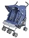 51CdUEmCr4L. SL75  Maclaren Twin Techno Stroller Crown Blue on Crown Blue Frame