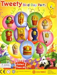 Tweety Bird Bird Day Party Charms Capsule Toys Set of 11