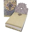 R Monogram Jewel and Gold Foil Embellished Pocket Note Pad
