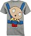 Family Guy Stewie in Baby Sling Men's T-Shirt, XX-Large