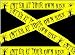 Halloween Caution Tape: ENTER AT YOUR OWN RISK (30 Feet)
