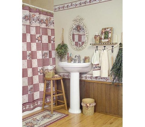 Hearts and Stars Shower Curtain
