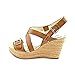 Marc Fisher Gilon 3 Open Toe Synthetic Wedge Sandal