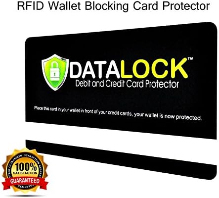 RFID Blocking Card, Credit Card Guard that Blocks Radio Frequency ID and Fits in Your Wallet, Purse or Cell Phone Case. Stop Identity Theft Protection of Passports, Debit and Credit Cards