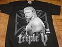 TRIPLE H "FACE & LOGO" KIDS WWE WRESTLING SHIRT X-LARGE
