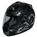 Protectwear H510-11SW-S Motorradhelm Drachendesign, schwarz matt