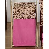 Baby and Kids Clothes Laundry Hamper for Cheetah Girl Pink and Brown Bedding Sets by JoJo Designs
