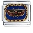 Egyptian Flying Scarab Italian Charm Bracelet