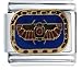 Egyptian Flying Scarab Italian Charm Bracelet
