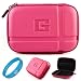 Magenta Durable 5.2-inch Protective GPS Carrying Case with Removable Carbineer for TomTom XXL 540TM / 550M / 540S / 550T / 550 / 540T / 540TM / 530S / 540M / 540S / 540S / 550TM / TomTom Via 1500 / 1505T / 1505M / 1535TM / 1530TM / 1535T / 1505 / 1505TM / TomTom GO Live 2535M / 2535TM / 2505TM / 2535M / 2535TM Portable 5 inch GPS Navigator + SumacLife TM Wisdom Courage Wristband