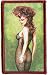 3.5 Olivia Bettie Page Sexy Black Fishnet Lady Patch