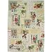 Santa Collage Cavallini Holiday Paper 20 by 28 inch wrap, decoupage, poster