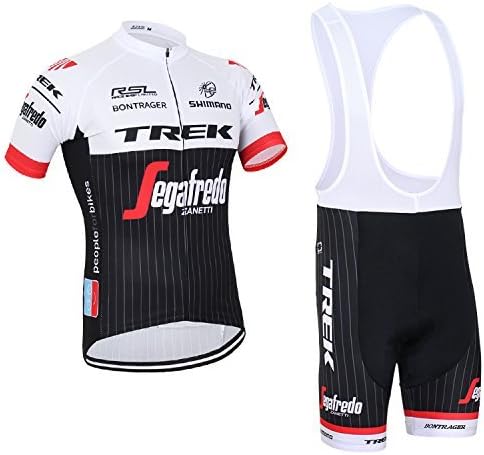 2016 Trek Team Men's Short Sleeve Cycling Jersey and Bib Shorts Set (XXL)