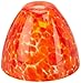 Fire - Pendant Glass Shade - Burgundy Glass Finish
